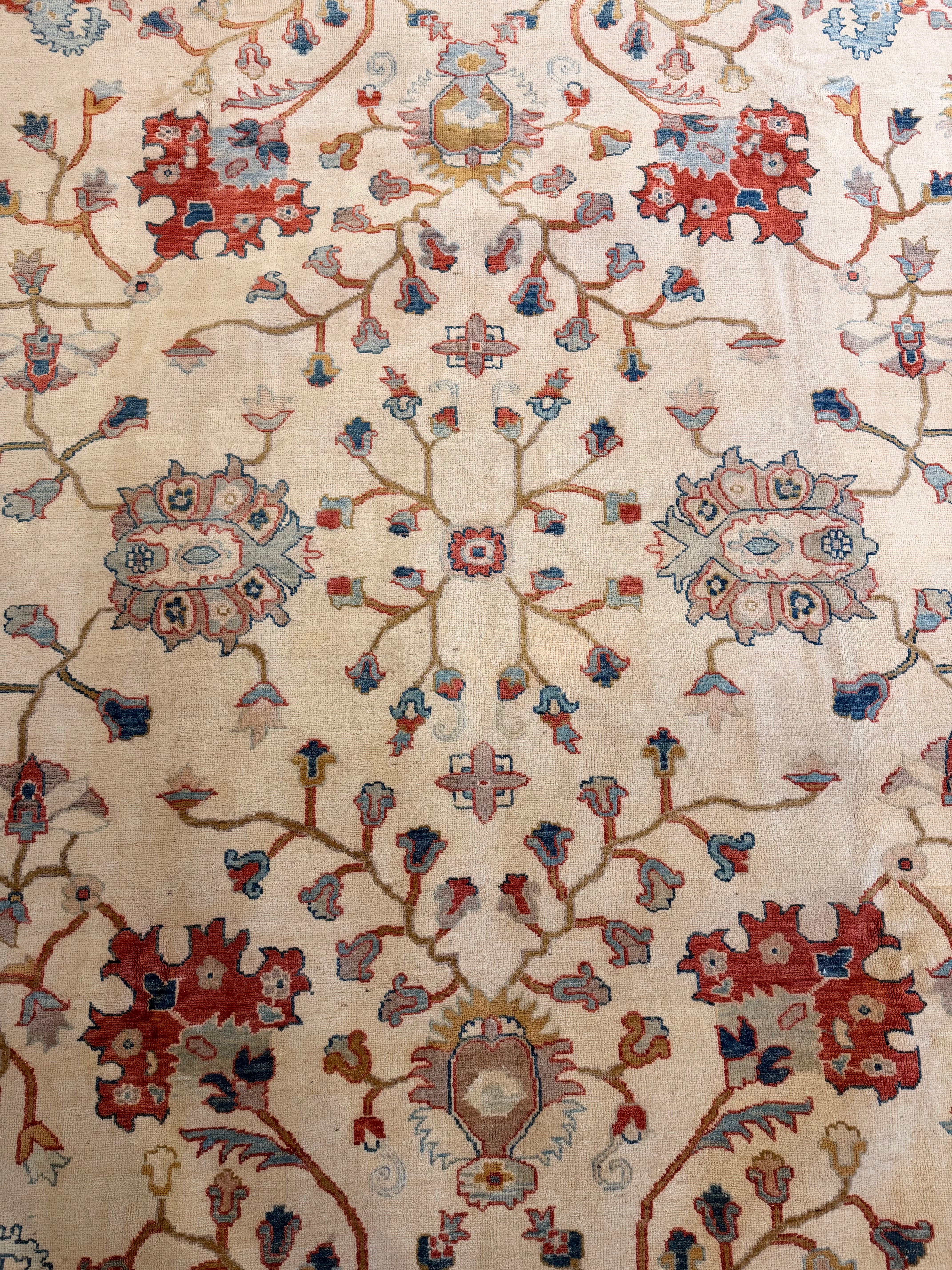 Suzie 9.6x13.1 Afghani Aryana Ivory Rug