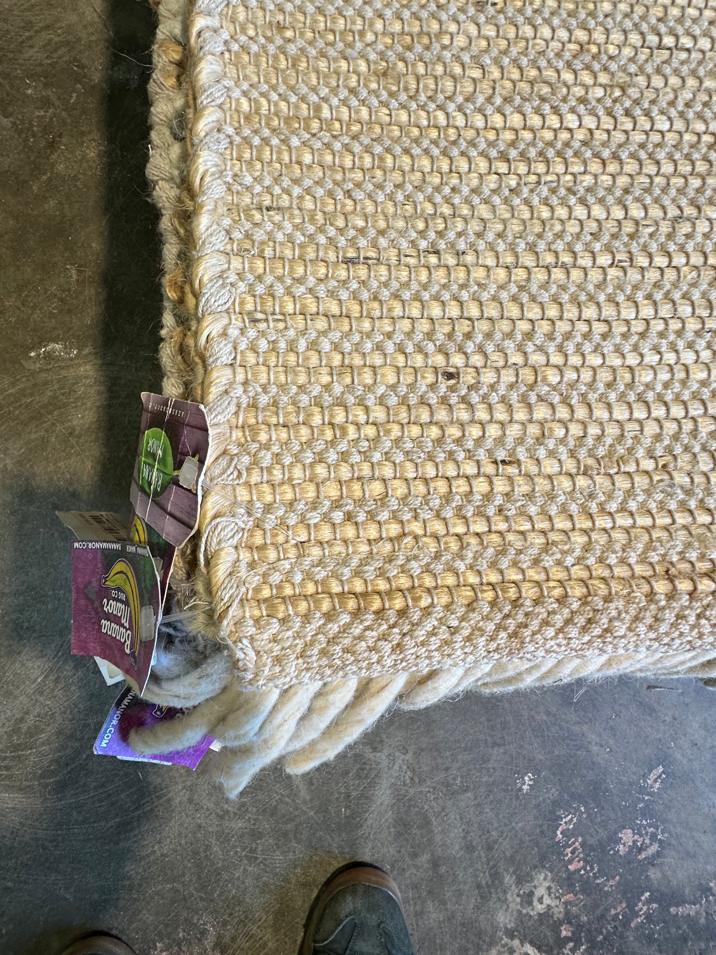 Tom and Tom 5.3x7.6 Sisal & Cotton Rug - CLEARANCE 60% OFF