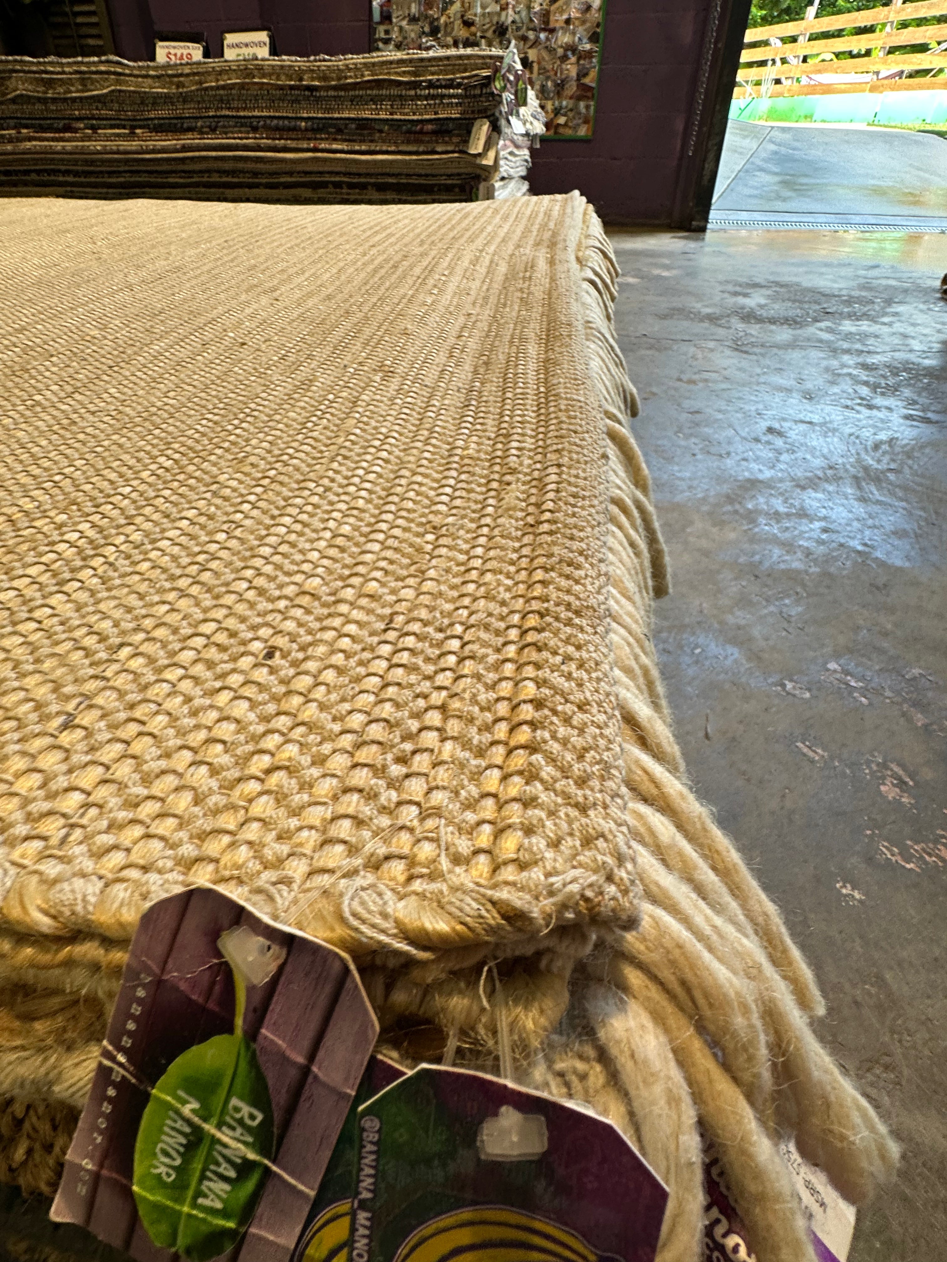 Tom and Tom 5.3x7.6 Sisal & Cotton Rug - CLEARANCE 60% OFF