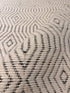 Luke 7.9x10 Handwoven Ivory & Grey Jacquard Durrie