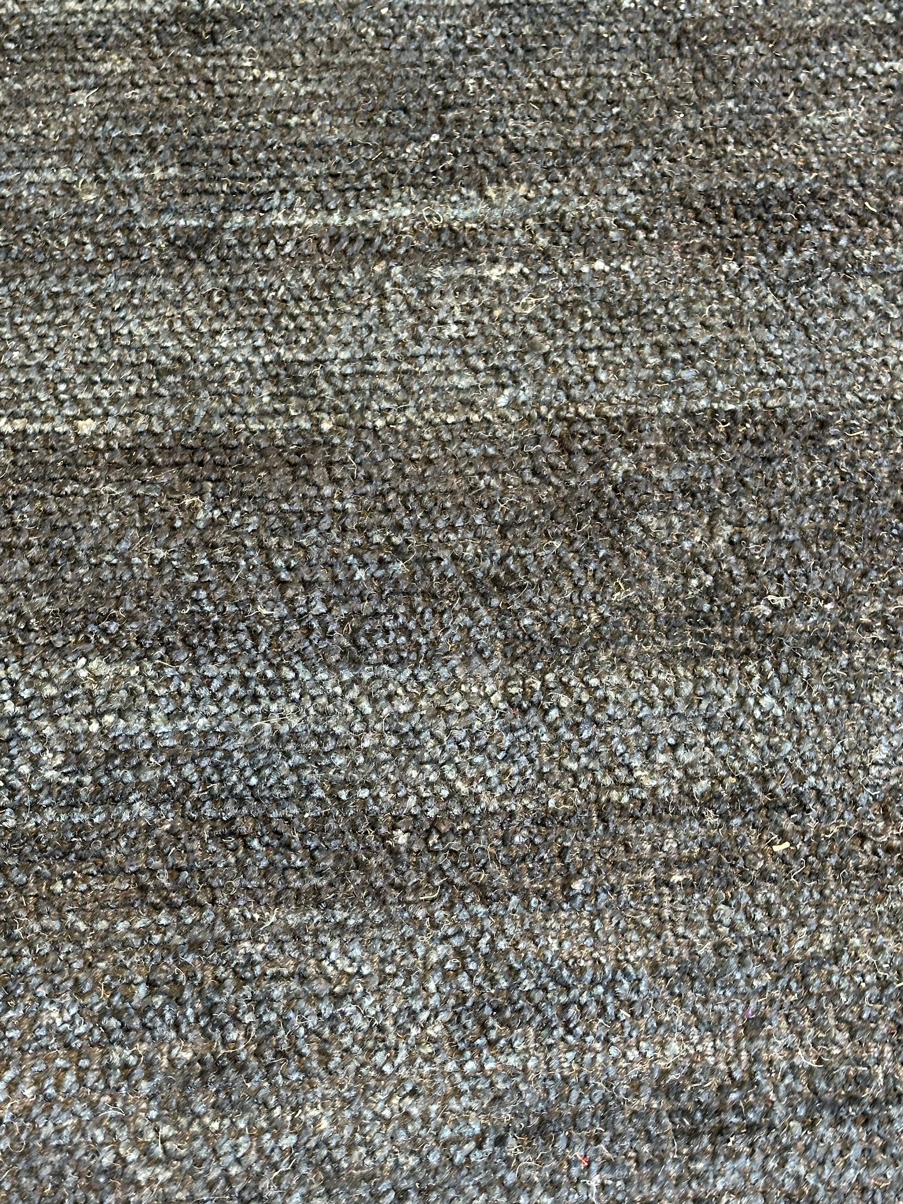 Bah-Bah 5x8 Black Sheared Jute Durrie Rug