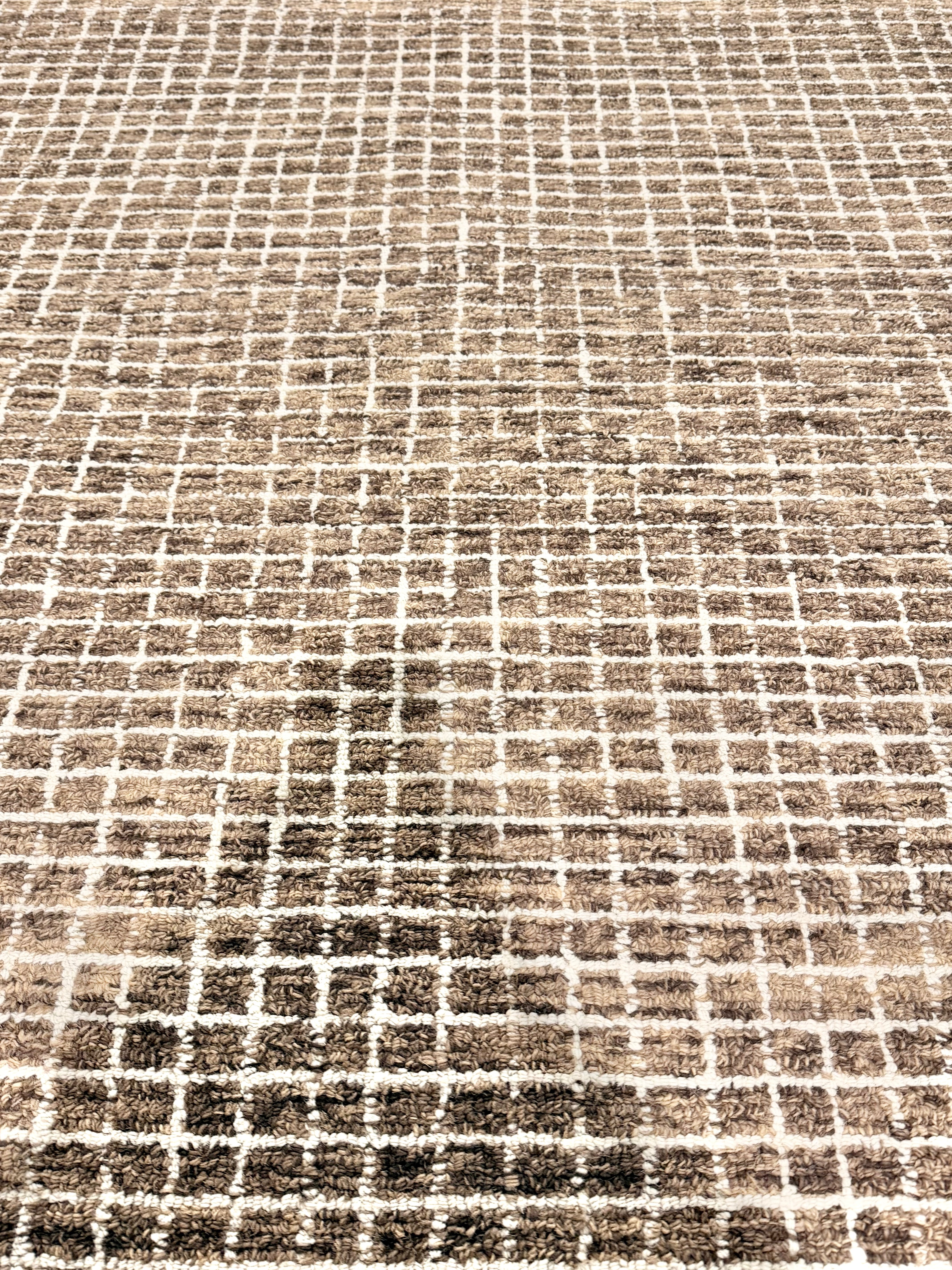 Chamberlain 8x10 Hand-Tufted Modern Brown Mix