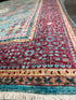 Leilaa 5.3x6.9 Blue and Red Afghani Mamluk Rug