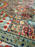 Leila George 5.1x6.8 Green and Red Afghani Sultani Rug