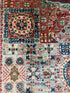 Alyvia Alyn Lind 5.2x6.8 Blue and Red Afghani Mamluk Rug