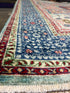 Alyvia Alyn Lind 5.2x6.8 Blue and Red Afghani Mamluk Rug