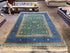 Evelyn Wade 5x6.8 Green and Blue Afghani Mamluk Rug