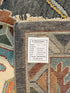 Olivia Pascal 12.3x15 Hand-Knotted Grey & Blue Oushak