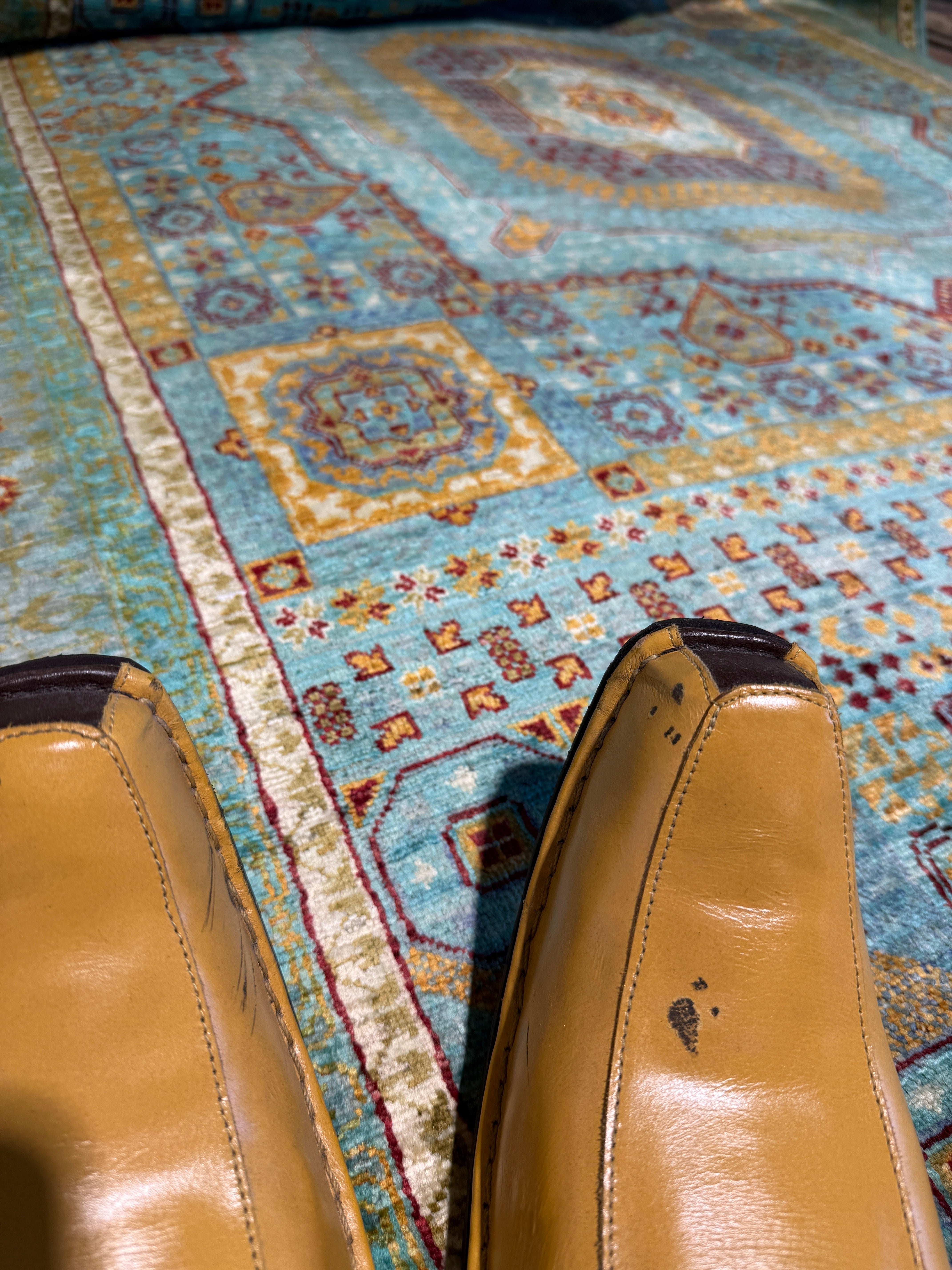 Abbie 5.7x7.10 Blue Afghani Mamluk Rug