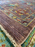 Mia Trujillo 4.10x6.4 Purple Afghani Sultani Rug