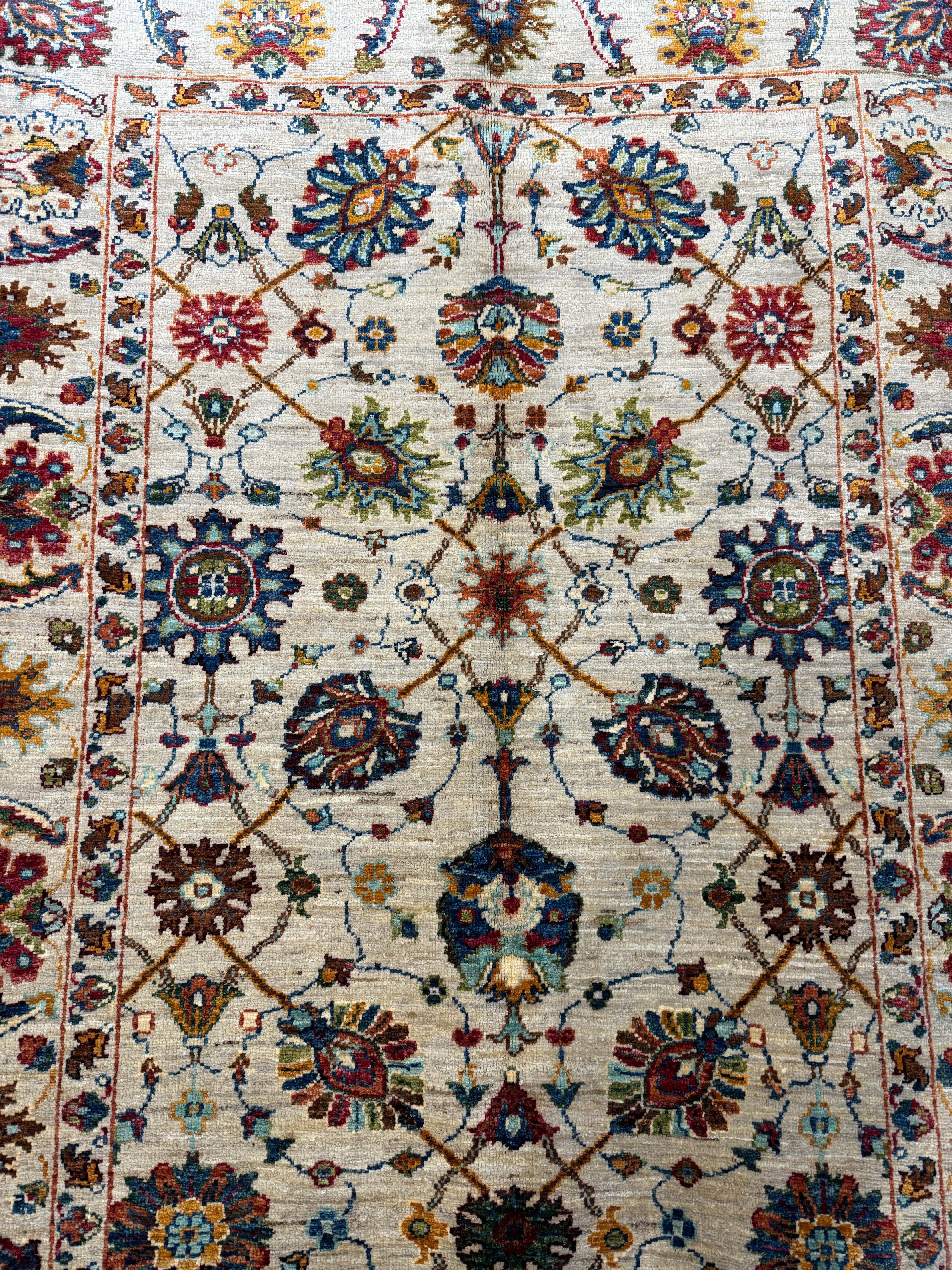 Sohvi Rodriguez 4.2x6 Colorful Afghani Sultani Rug