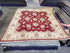 Pamela Johnson 6.1x6.8 Red Afghani Ziegler Rug
