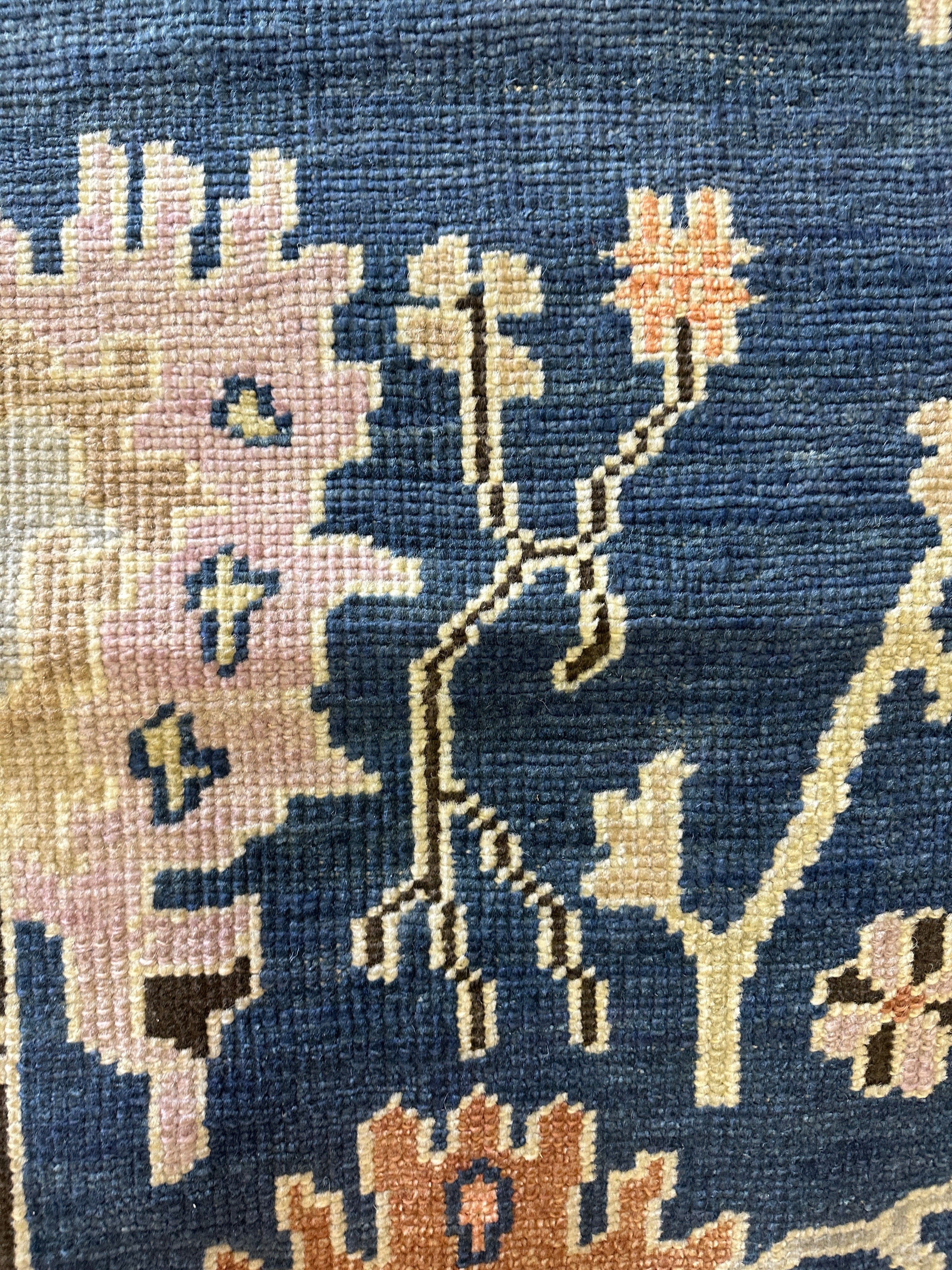 Concetta 9x11.9 Blue & Light Grey Turkish Oushak