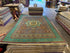 Sydney Topliffe 6.8x9.7 Green and Blue Afghani Mamluk Rug
