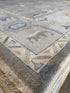 Yasmine Cope 9x11.9 Grey Hand-Knotted Rug