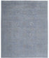 Pamela Mitchell 12.10x15.8 Grey and Blue Hand-Knotted Onyx Rug