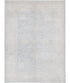 Hannah Horvath 4.10x6.8 Blue and Ivory Hand-Knotted Humna Rug