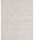 Sarah Heyward 6.4x7.11 Ivory and Peach Hand-Knotted Farhan Rug