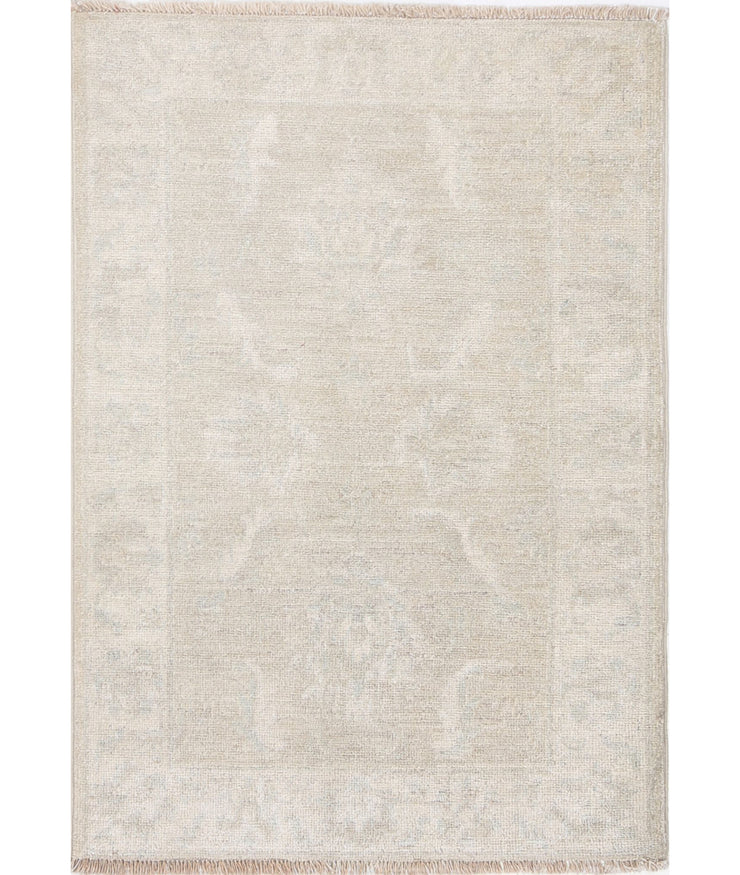 Keisha Bowl 2.2x3.1 Ivory Hand-Knotted Farhan Rug