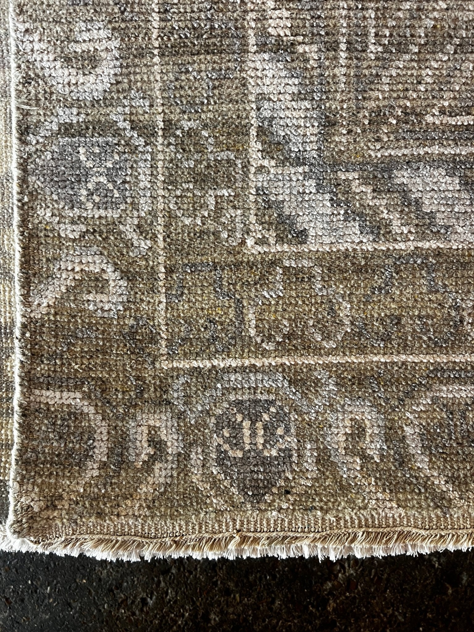 Adams 7.6x9.9 Beige and Natural Hand-Knotted Oushak Rug | Banana Manor Rug Factory Outlet