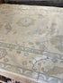 Agniya 9.11x14.2 Hand-Knotted Cream and Gray Oushak | Banana Manor Rug Factory Outlet