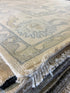 Agniya 9.11x14.2 Hand-Knotted Cream and Gray Oushak | Banana Manor Rug Factory Outlet