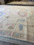 Ania 8.10x12.0 Hand-Knotted Cream and Blue Oushak | Banana Manor Rug Factory Outlet