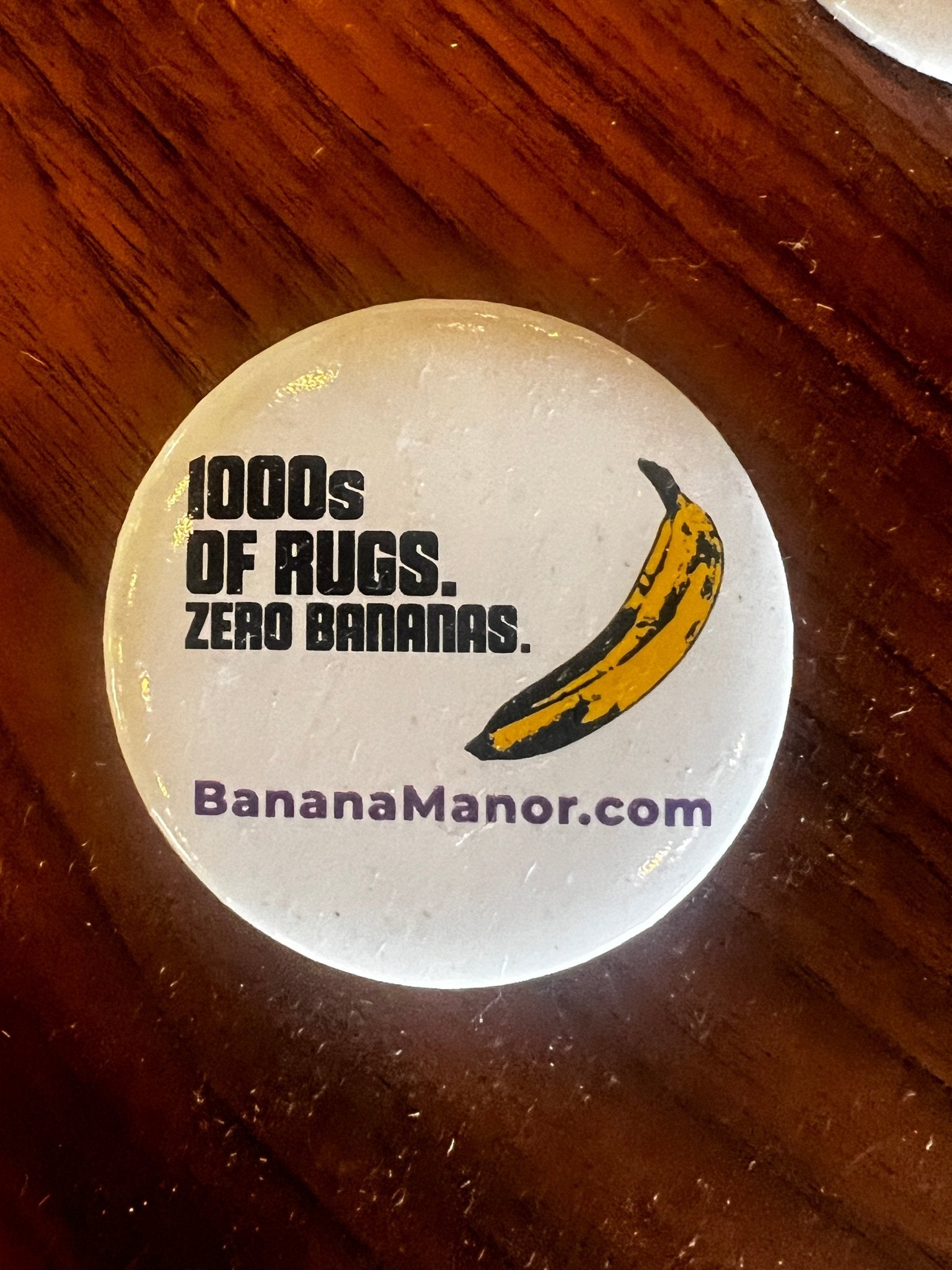 Banana Manor Button | Banana Manor Rug Factory Outlet