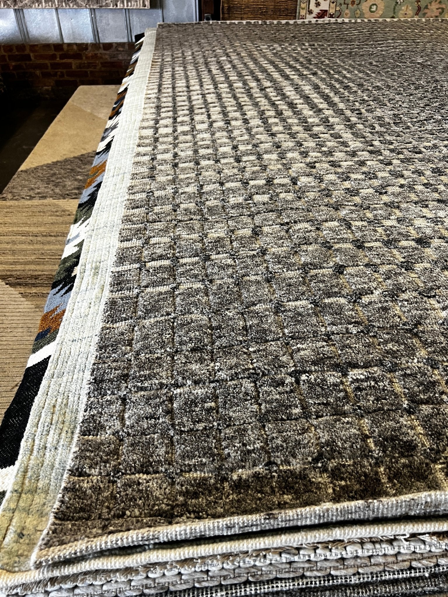 Barbara Bel Geddes 10x14 Hand-Knotted Grey & Silver Modern | Banana Manor Rug Factory Outlet