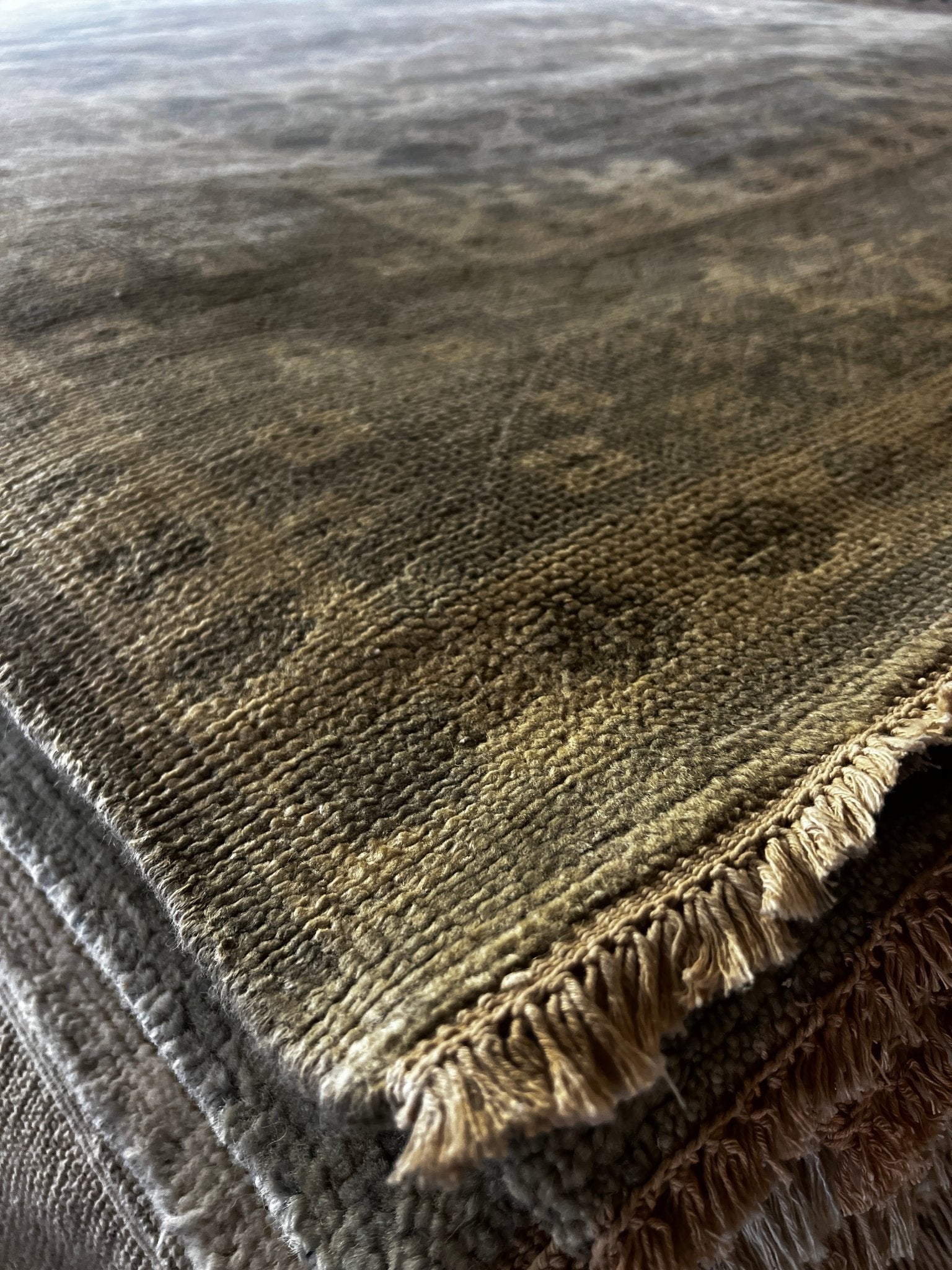 Becki 9x12 Hand-Knotted Grey & Silver Oushak | Banana Manor Rug Factory Outlet