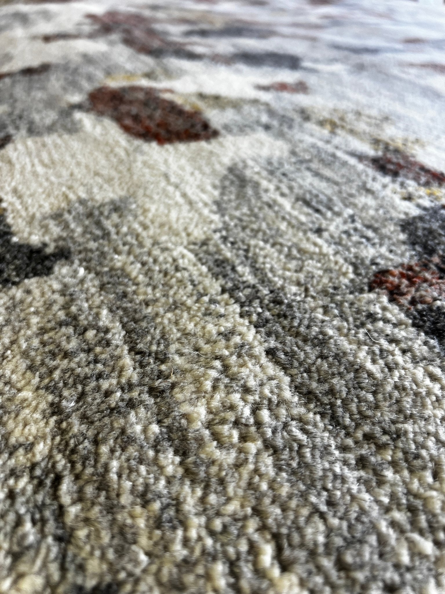 Brandon Barash 7.9x10 Hand-Knotted Grey & Silver Abstract | Banana Manor Rug Factory Outlet