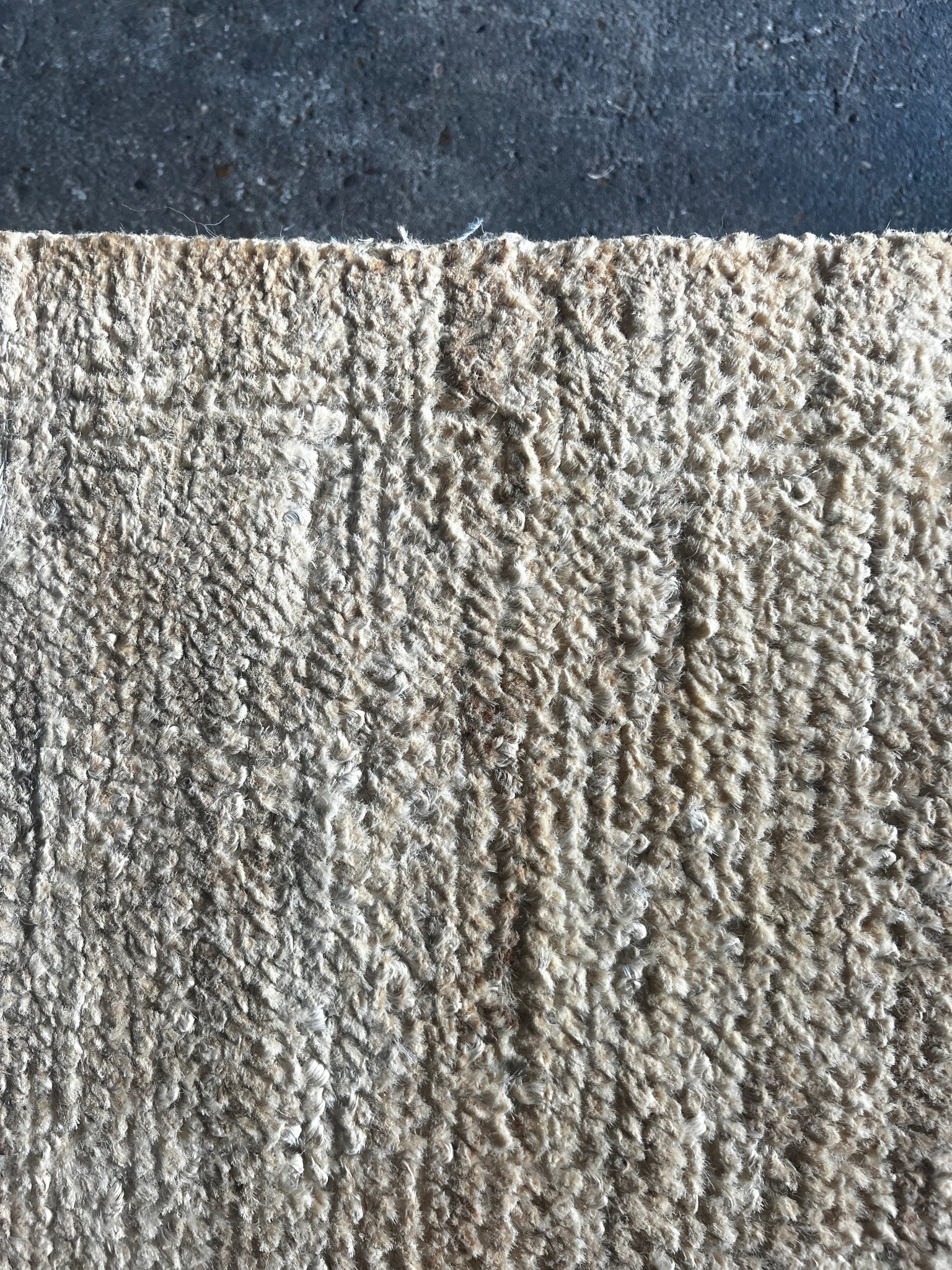Arthur Dietrich 8.3x9.9 Bleached White Tip Sheared Jute Durrie Rug