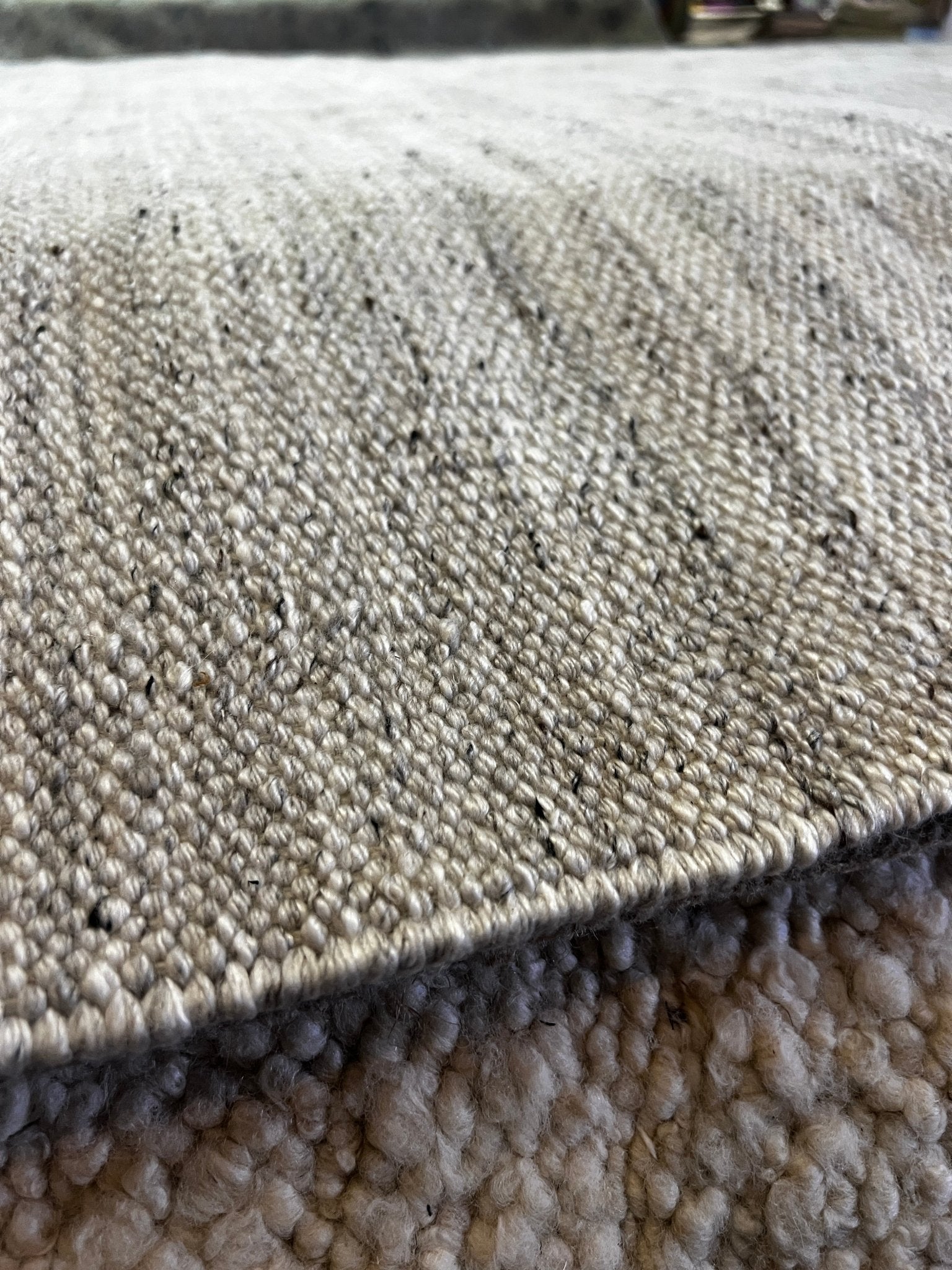 Chunk 9x12 PET Yarn Ivory Durrie | Banana Manor Rug Factory Outlet