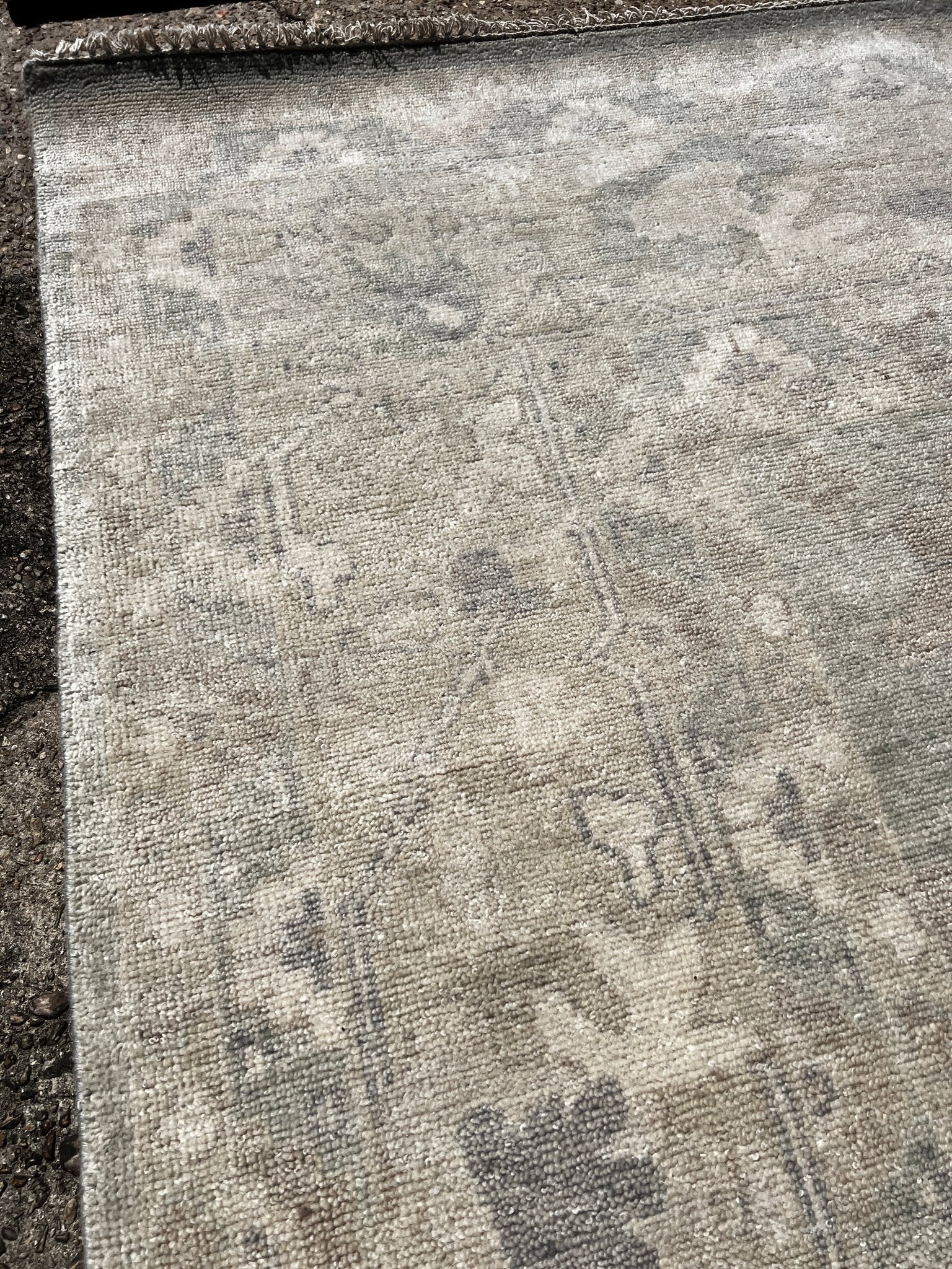 Doortje 12x15 Tan & Grey Oushak | Banana Manor Rug Factory Outlet