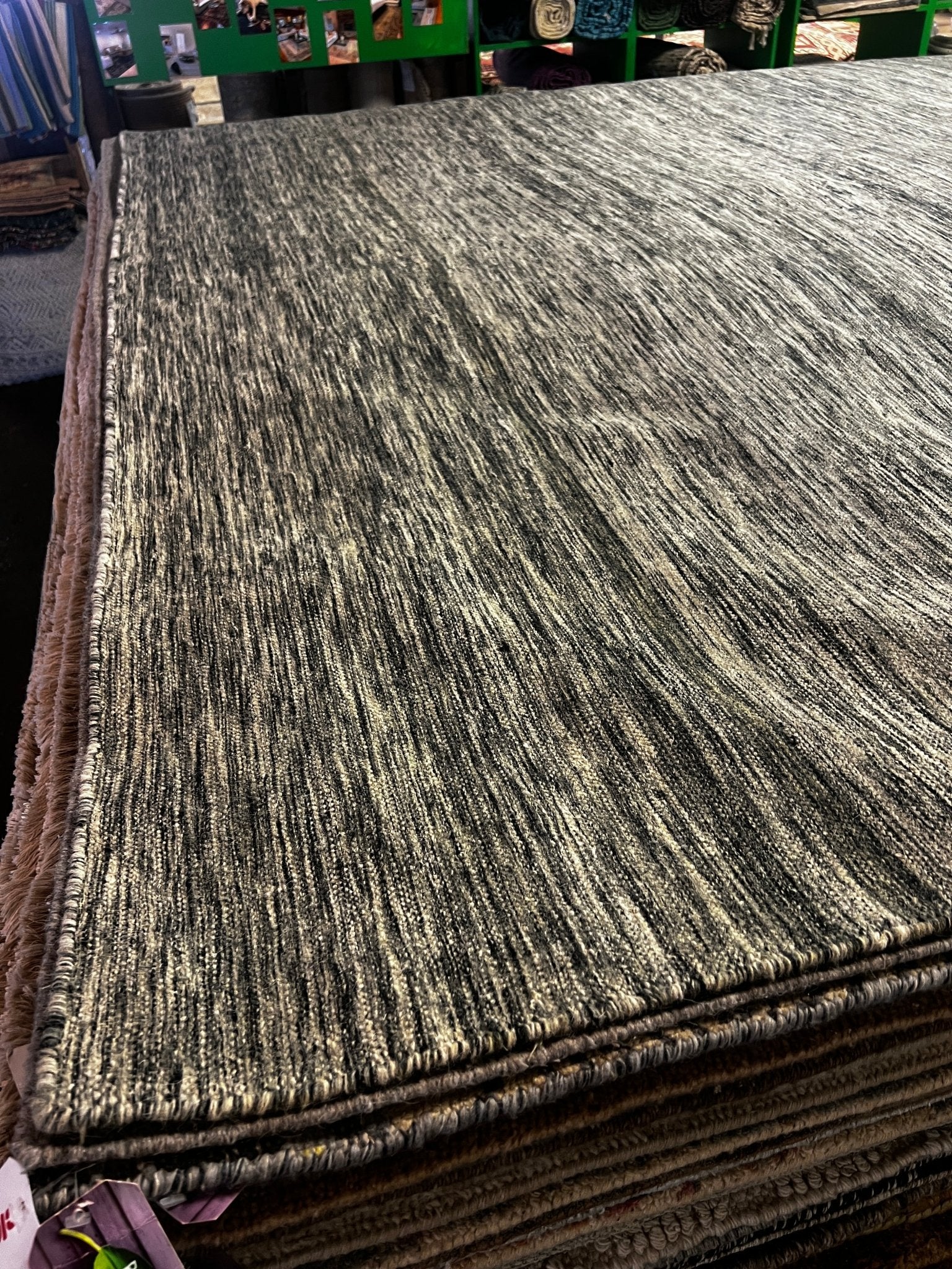 Elizabeth Clay 8.3x9.3 Durrie Rug | Banana Manor Rug Factory Outlet