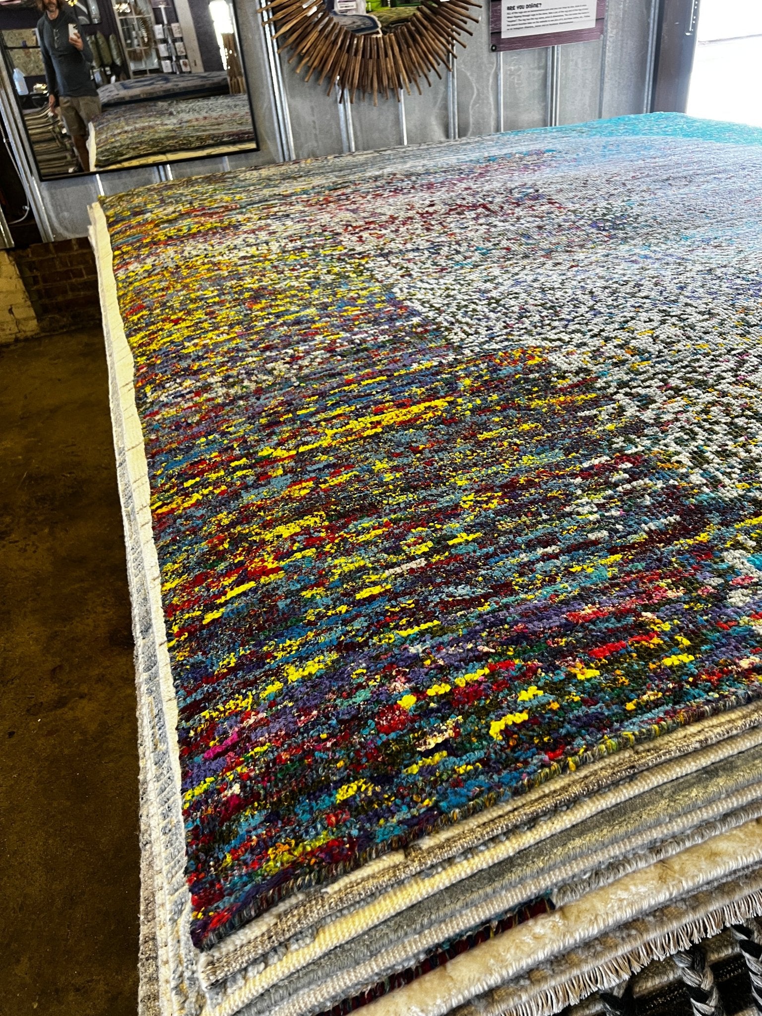 Everett 9x11.3 Hand-Knotted Multi Modern | Banana Manor Rug Factory Outlet