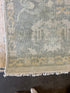 Evgenia 9.8x14 Hand-Knotted Cream and Silver Oushak | Banana Manor Rug Factory Outlet