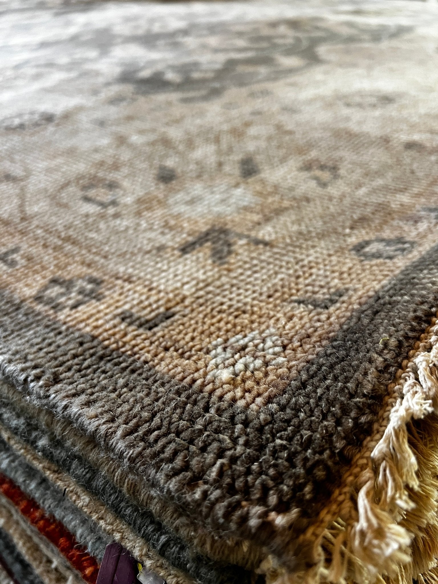 Galilea 8x10 Brown & Tan Oushak | Banana Manor Rug Factory Outlet