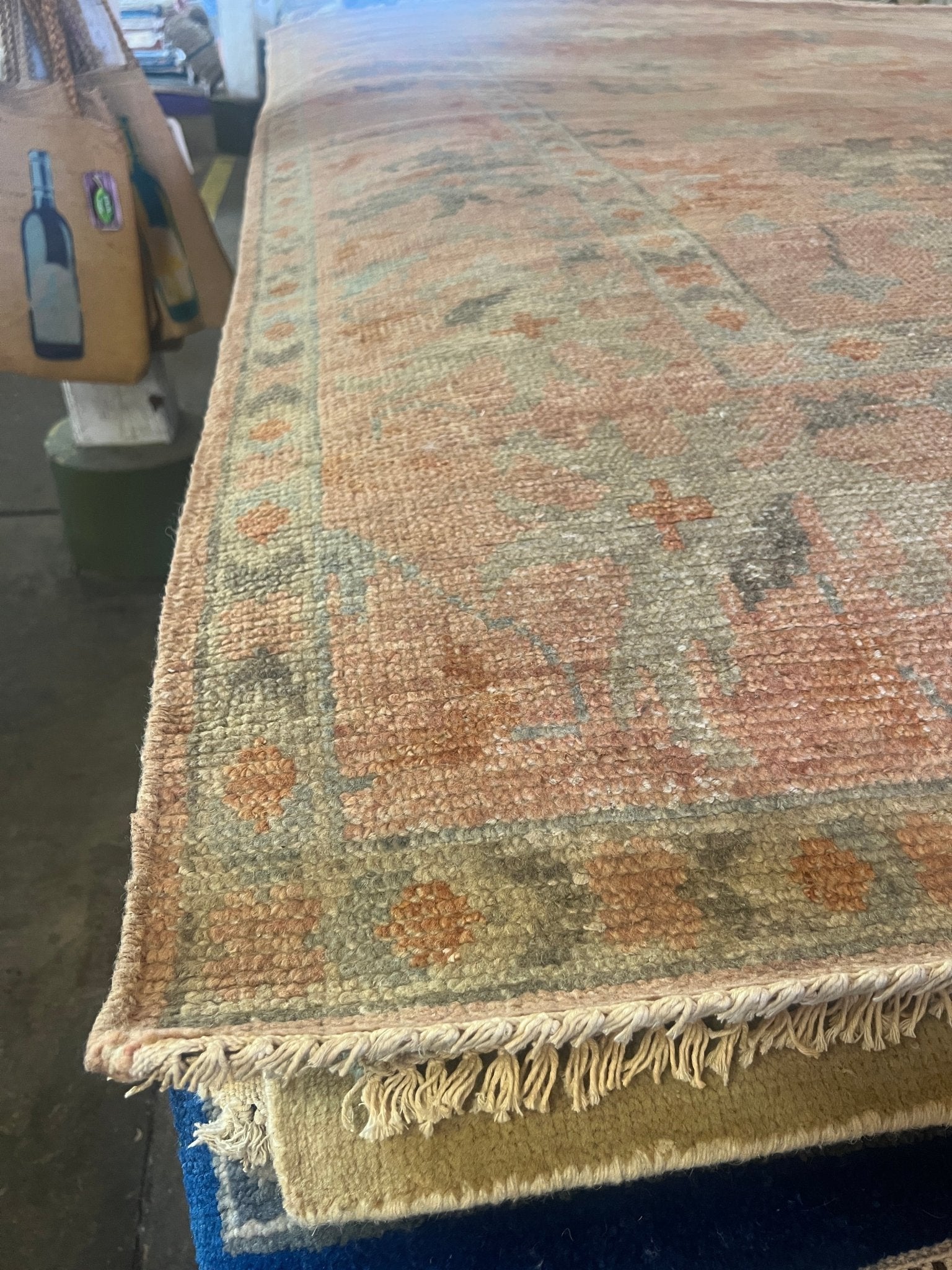 Graddy 8x10 Hand-Knotted Rust on Rust Oushak | Banana Manor Rug Factory Outlet