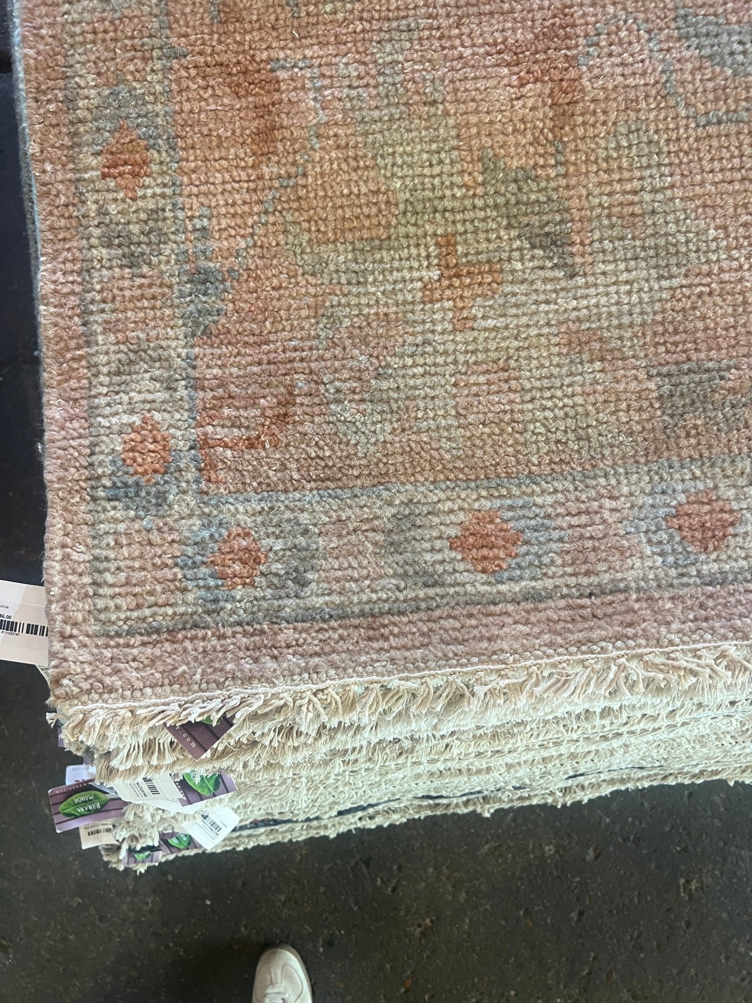 Graddy 8x10 Hand-Knotted Rust on Rust Oushak | Banana Manor Rug Factory Outlet