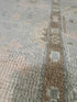 Greer 3x5.2 Hand-Knotted Cream and Green Oushak | Banana Manor Rug Factory Outlet