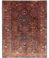 Jessa Johansson 5.1x6.4 Brown and Gold Hand-Knotted Humna Rug