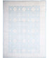 Savannah Solsbery 15.10x21.9 Light Blue Hand-Knotted Oushak Rug