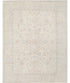 Lesley Arfin 9.4x11.10 Ivory Hand-Knotted Oushak Rug