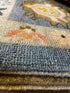 Harwood 10x13.9 Blue Hand-Knotted Oushak Rug | Banana Manor Rug Factory Outlet