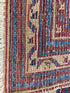 Historic Antique 17x17 Palace Size Oushak Square Red & Blue | Banana Manor Rug Factory Outlet