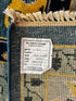 Lesseps 8x9.9 Blue and Ivory Hand-Knotted Oushak Rug | Banana Manor Rug Factory Outlet