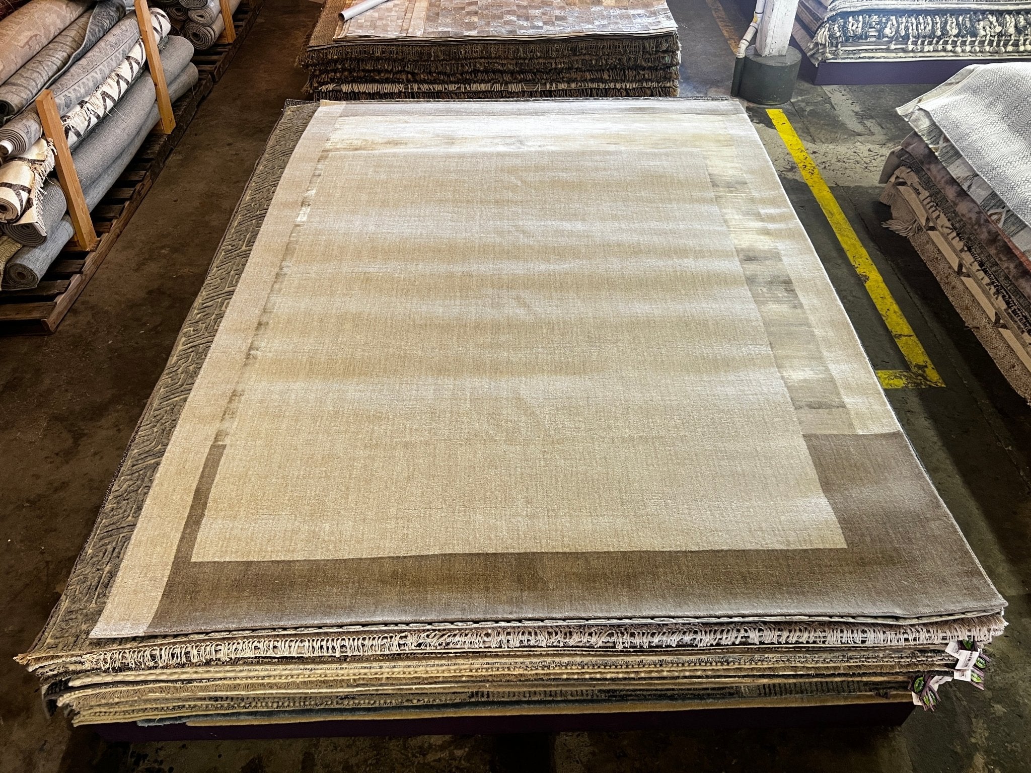 Livio 8.3x11.6 Handwoven Blended Modern Carpet | Banana Manor Rug Factory Outlet