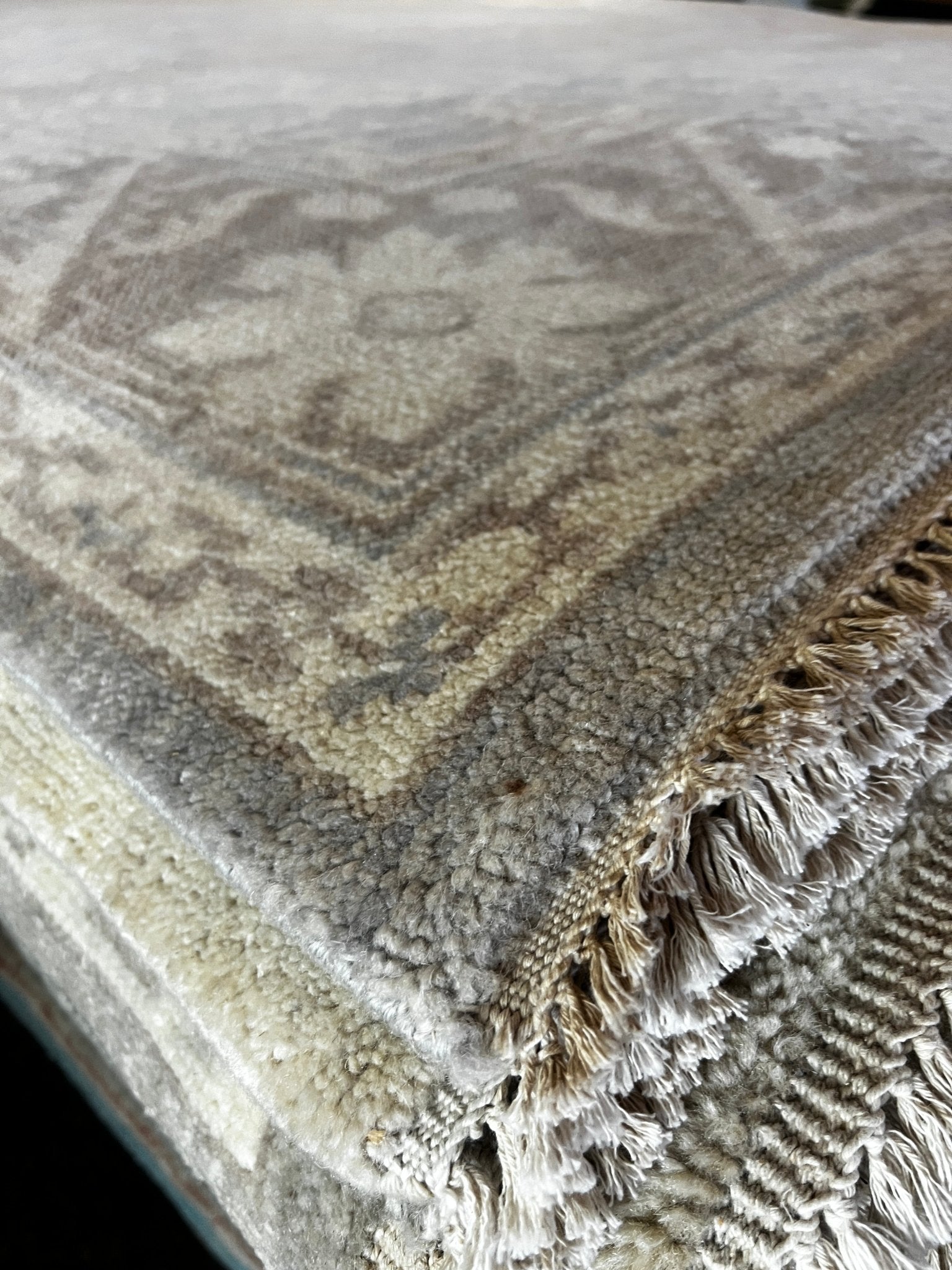 Lolo 8x10 Hand-Knotted Silver & Grey Turkish Oushak | Banana Manor Rug Factory Outlet