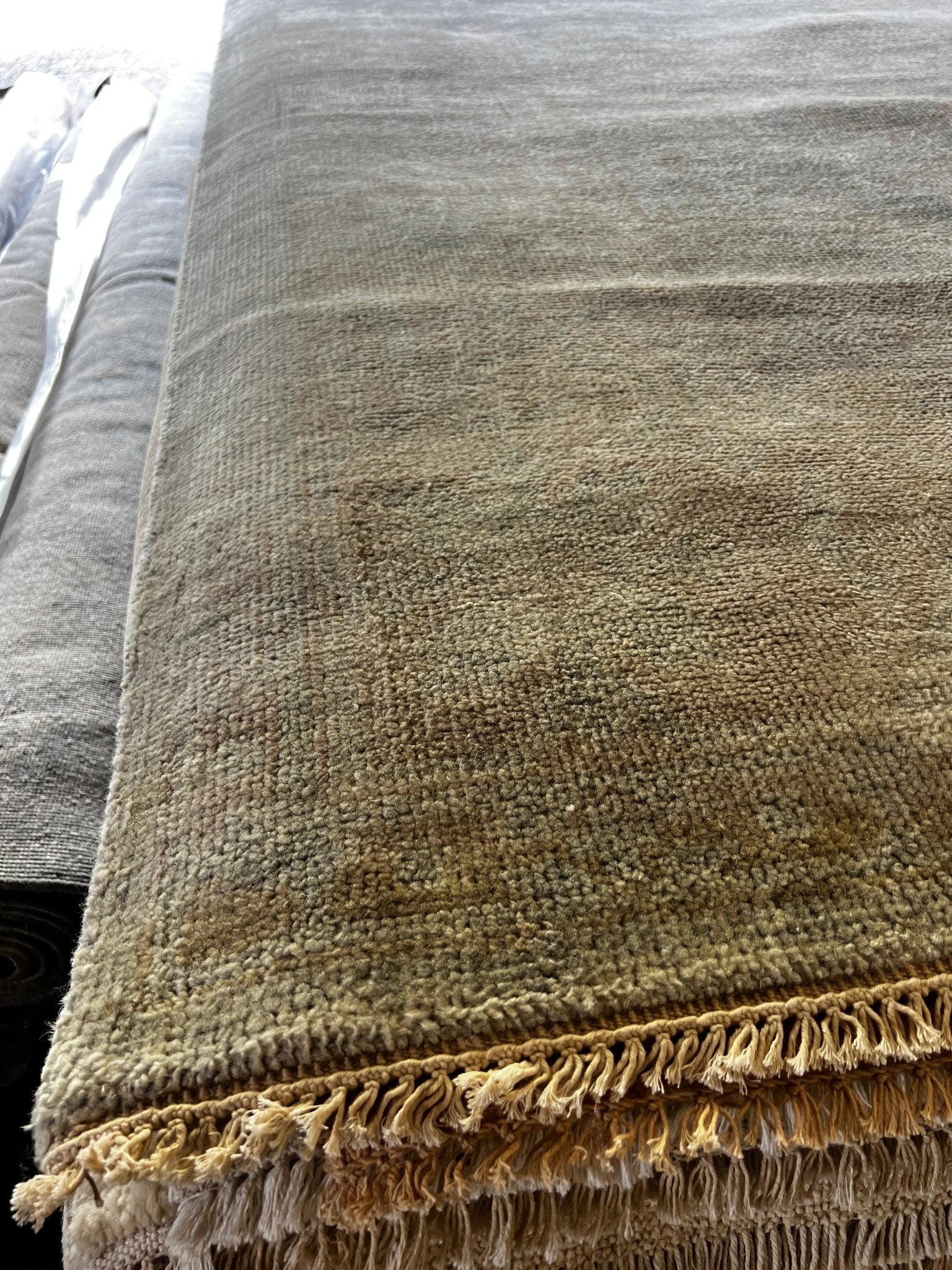 Mary Beth 9x12 Hand-Knotted Tan & Grey Oushak | Banana Manor Rug Factory Outlet